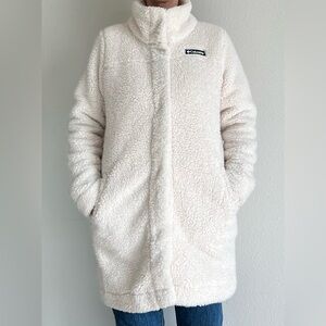 Columbia Women's Autumn Light Long Fleece Cream Jacket